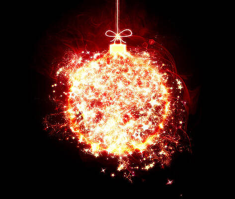 Black And White Wall Art featuring the photograph Bursting With Holiday Spirit by Bill and Linda Tiepelman