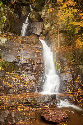Pennsylvania Wall Art featuring the photograph Buttermilk Falls Autumn Rain by Jason Fink