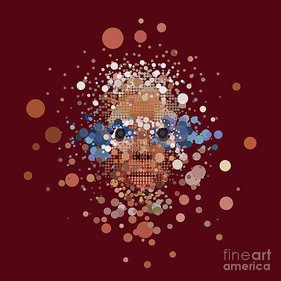 Wall Art featuring the digital art Buttons by BFA Prints