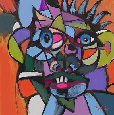 Bold Wall Art featuring the painting Anxiety by Sonja Kraft