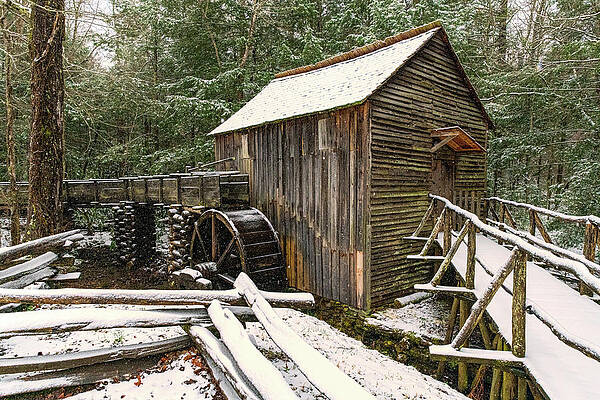 Tennessee Wall Art featuring the photograph Cable Mill Great Smoky Mountains by Douglas Wielfaert