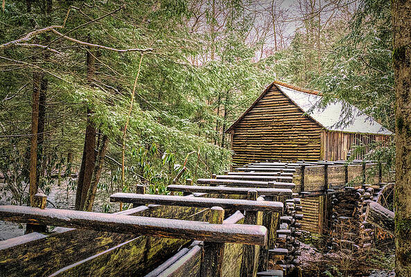 Tennessee Wall Art featuring the photograph Cable Mill Great Smoky Mountains National Park III by Douglas Wielfaert