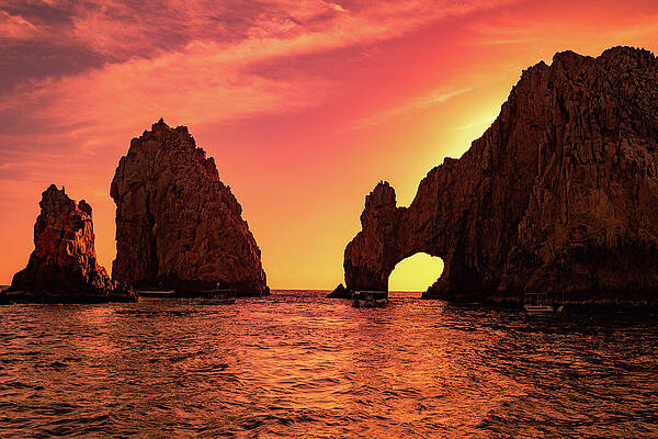 California Wall Art featuring the photograph Cabo Arch Sunset by Cindy Robinson
