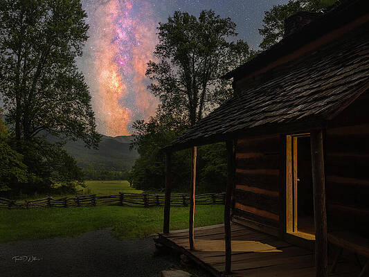 Appalachia Wall Art featuring the photograph Cades Cove Summer Nights by Theresa D Williams Smoky Mountains