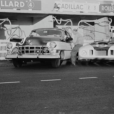Cunningham Cadillac at Le Mans 1950 by Smith Hempstone Oliver - Revs Institute Collections