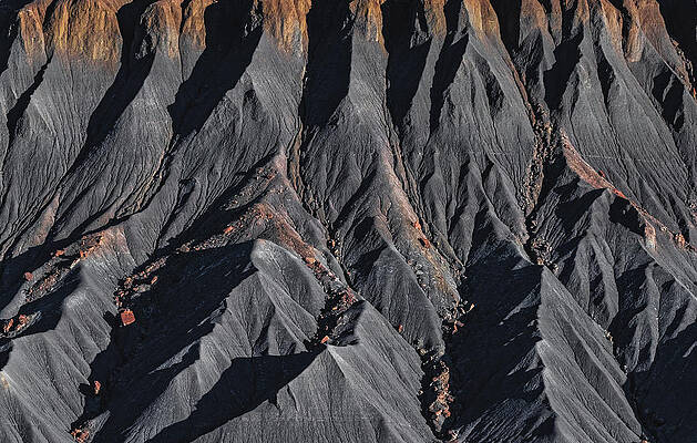 United States Wall Art featuring the photograph Caineville Butte Texture, Utah by Abbie Warnock