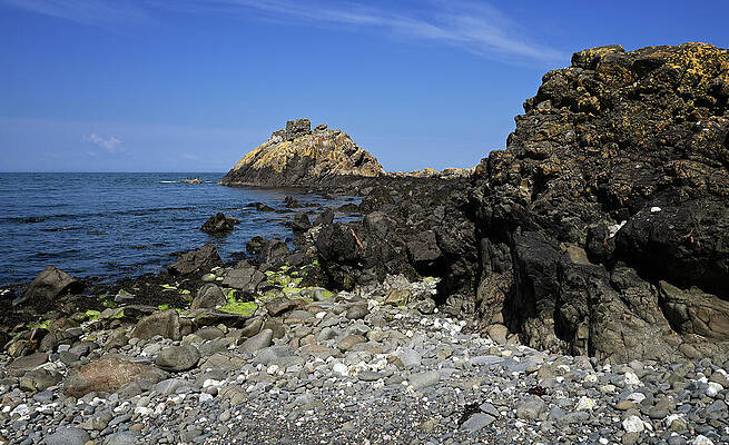 Ireland Wall Art featuring the photograph Cairncastle From Afar by Steven Nelson