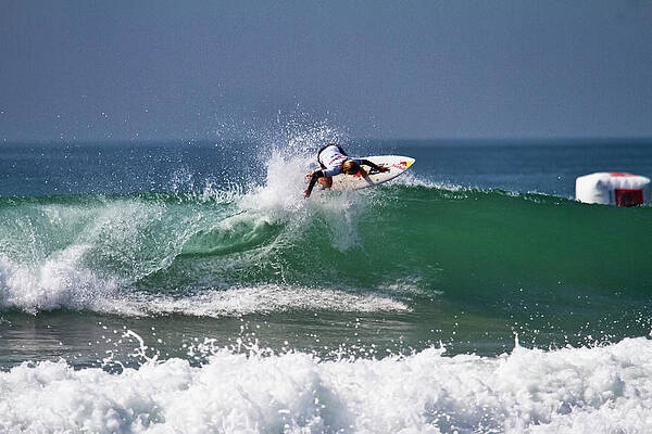 Wall Art featuring the photograph Caitlin Simmers Surfer Girl by Waterdancer