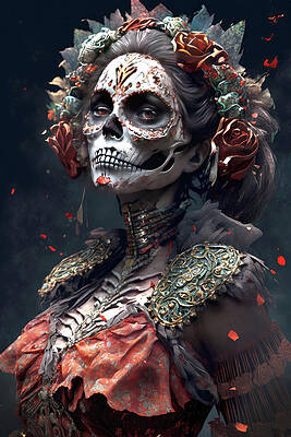 Calavera Maiden 6 by Ron Weathers