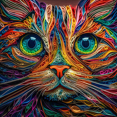 Digital Art - Calico Dreams by Paul Charles