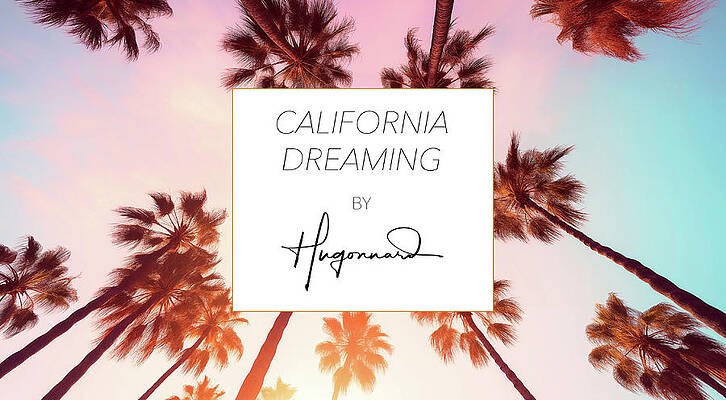 Sunset Wall Art featuring the digital art California Dreaming by Philippe HUGONNARD
