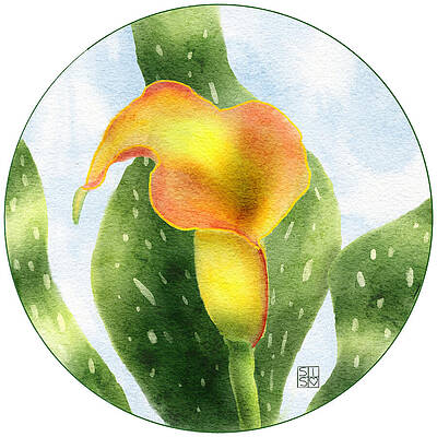 Iris Wall Art featuring the digital art Calla Lily by Snow Iris Studio