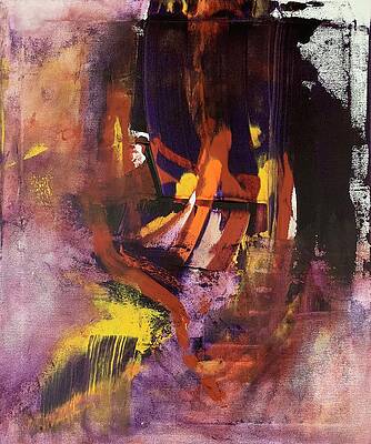 Abstract Wall Art featuring the painting Callous On The Mark Removed by Rodney Frederickson