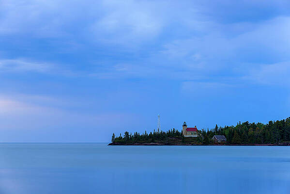 Architecture Wall Art featuring the photograph Calm Evening At The Copper Harbor Lighthouse by Michael Collins