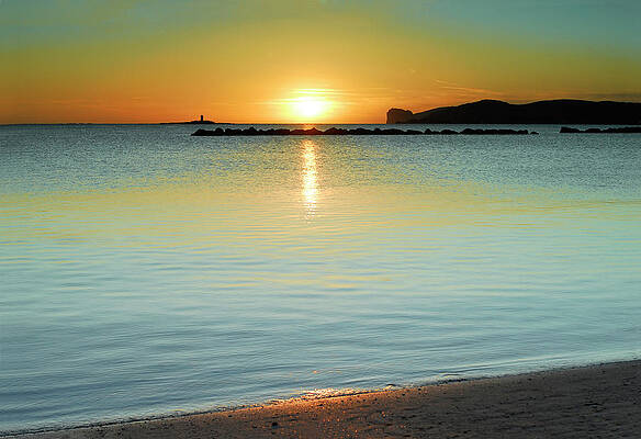 Summer Wall Art featuring the photograph Calm Sunset by Severija Kirilovaite