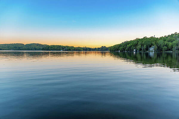 Sunset Photograph - Calm Water On A Clear Night by John Twynam