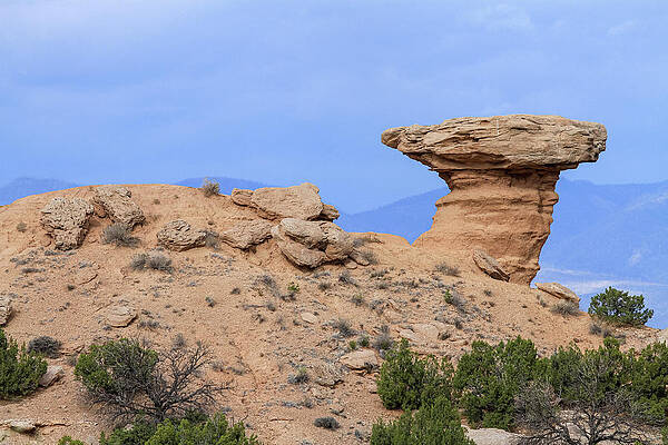Sky Wall Art featuring the photograph Camel Rock by Steve Templeton