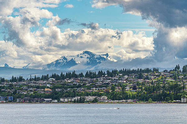 Wall Art featuring the photograph Campbell River In British Columbia With Golden Hinde by Steven Heap