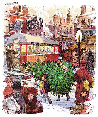 1881 Christmas In Canada Print