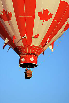 Wall Art featuring the photograph Canadian Hot Air Balloon by Tatiana Travelways