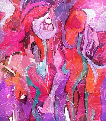 Abstract Wall Art featuring the painting Candy by Sonja Kraft
