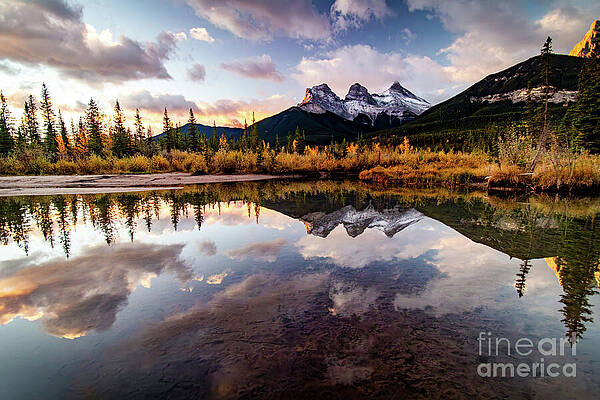 Wall Art featuring the photograph Canmore Fall Morning by Thomas Nay