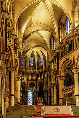 Wall Art featuring the photograph Canterbury Cathedral Chancel by Shirley Mitchell