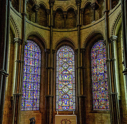 Wall Art featuring the photograph Canterbury Cathedral Trinity Chapel by Shirley Mitchell