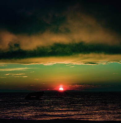 Sky Wall Art featuring the photograph Cape May Point Sunset by Louis Dallara