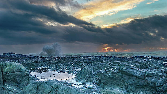 Sunset Wall Art featuring the photograph Cape Perpetua Sunset by Michael DeGrenier