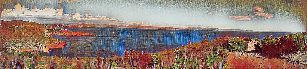 Greece Wall Art featuring the digital art Cape Sounion by Antonios Valamontes