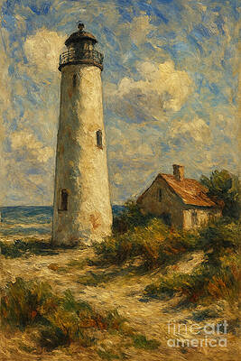 Historic Coastal Lighthouse Wall Art