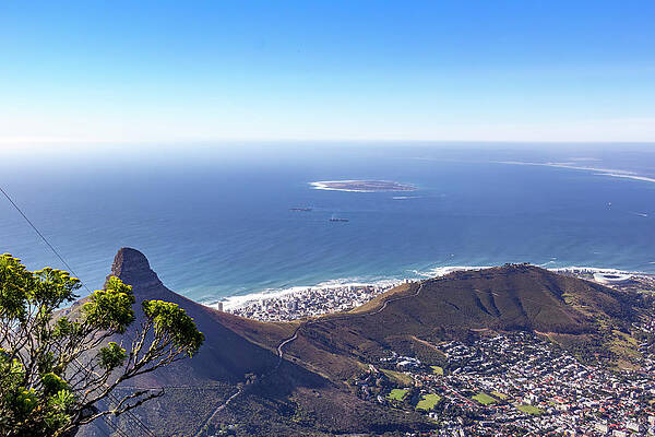 Wall Art featuring the photograph Cape Town, South Africa From Table Mountain by John Twynam