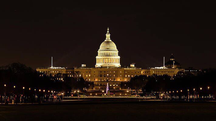 Capitol at Night by David Fountain