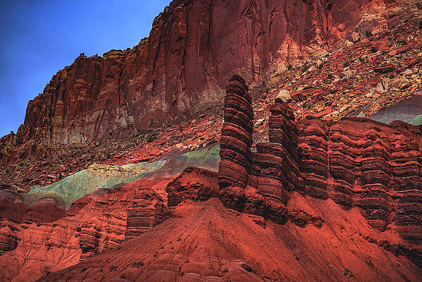 Park Photograph - Capitol Reef Layers, Utah by Abbie Warnock
