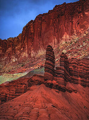 Park Photograph - Capitol Reef Layers, Utah - Vertical by Abbie Warnock