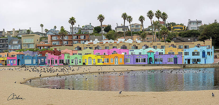 Reflection Wall Art featuring the photograph Capitola Color by Charlie Osborn