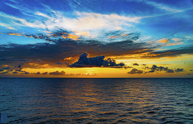 Mexico Wall Art featuring the photograph Caribbean Sunset by Tommy Farnsworth