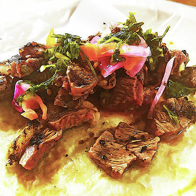 Wall Art featuring the digital art Carne Asada Taco by William Scott Koenig