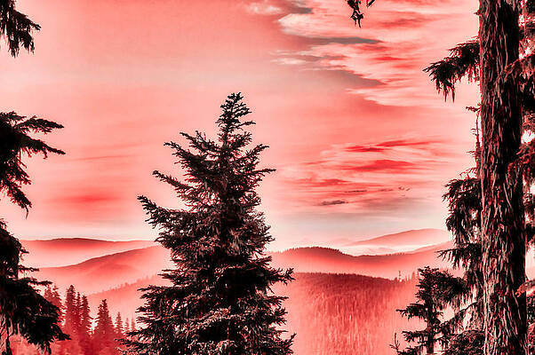 Mountain Photograph - Cascades Sunset by Bruce Block