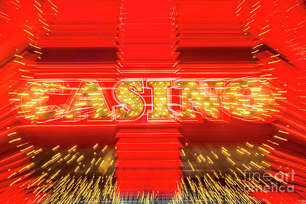Wall Art featuring the photograph Casino In Lights - Las Vegas by FeelingVegas Wall Art and Prints