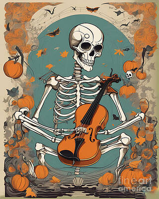 Wall Art featuring the digital art Cassalsanichi The Cellist by Bencasso B