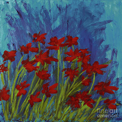 Flower Wall Art featuring the painting Stella by Tammy Terres - Dezigner Reflexions