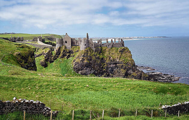 Wall Art featuring the photograph Castle Dunluce Eastern Face by Steven Nelson