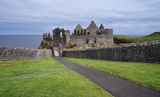 Wall Art featuring the photograph Castle Dunluce Southern Face by Steven Nelson