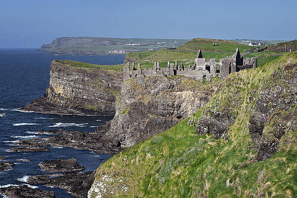 Wall Art featuring the photograph Castle Dunluce Western Face by Steven Nelson