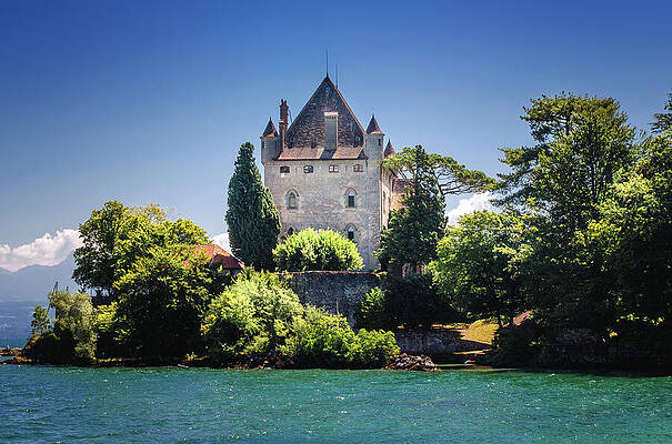 Photograph - Castle Yvoire by Steven Nelson