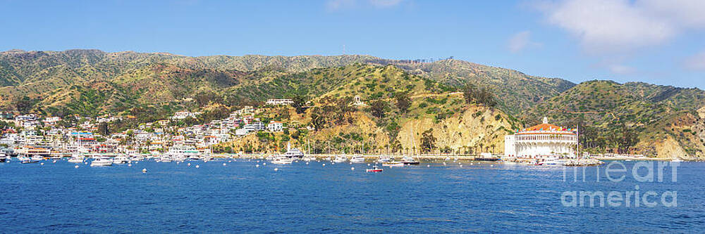 Wall Art featuring the photograph Catalina Island California Panorama Photo by Paul Velgos