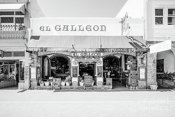 Wall Art featuring the photograph Catalina Island El Galleon Black And White Photo by Paul Velgos