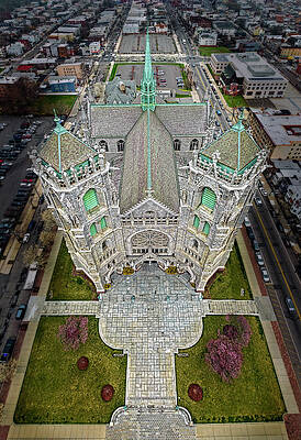 Wall Art featuring the photograph Cathedral Basilica Of Sacred Heart NJ by Susan Candelario